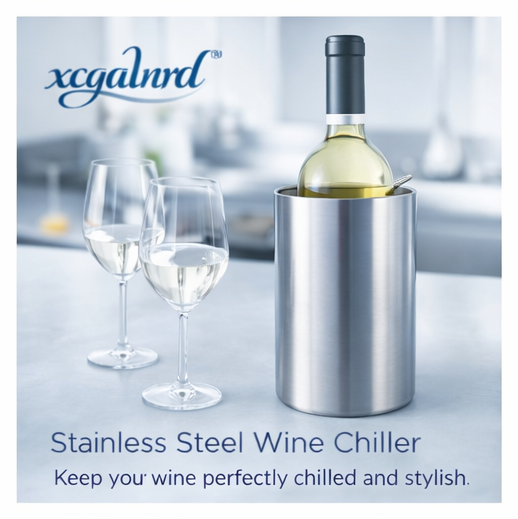 xcqalnrd™ Stainless Steel Wine Chiller, Wine chiller, modern wine accessories, stainless steel cooler