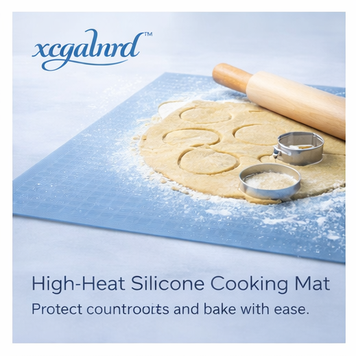 xcqalnrd™ High-Heat Silicone Cooking Mat, Silicone cooking mat, heat-resistant mat, baking tools